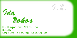 ida mokos business card